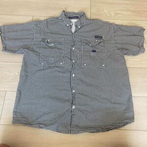Columbia Sportswear Super Bonehead Fishing‎ Shirt, Mens Large, Gingham Check